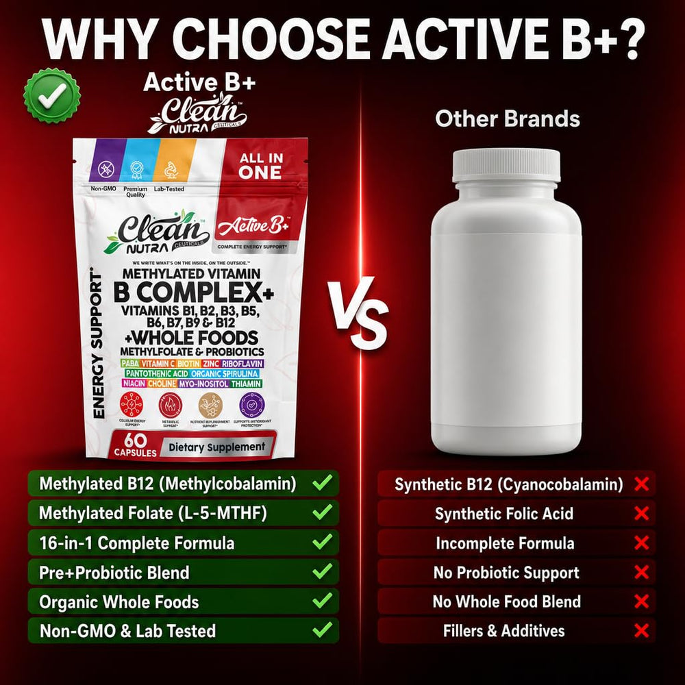 Clean Nutraceuticals open bottle with capsules spilling into palm lifestyle use