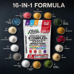 Clean Nutraceuticals organic spirulina and chlorella blend displayed for whole-food support