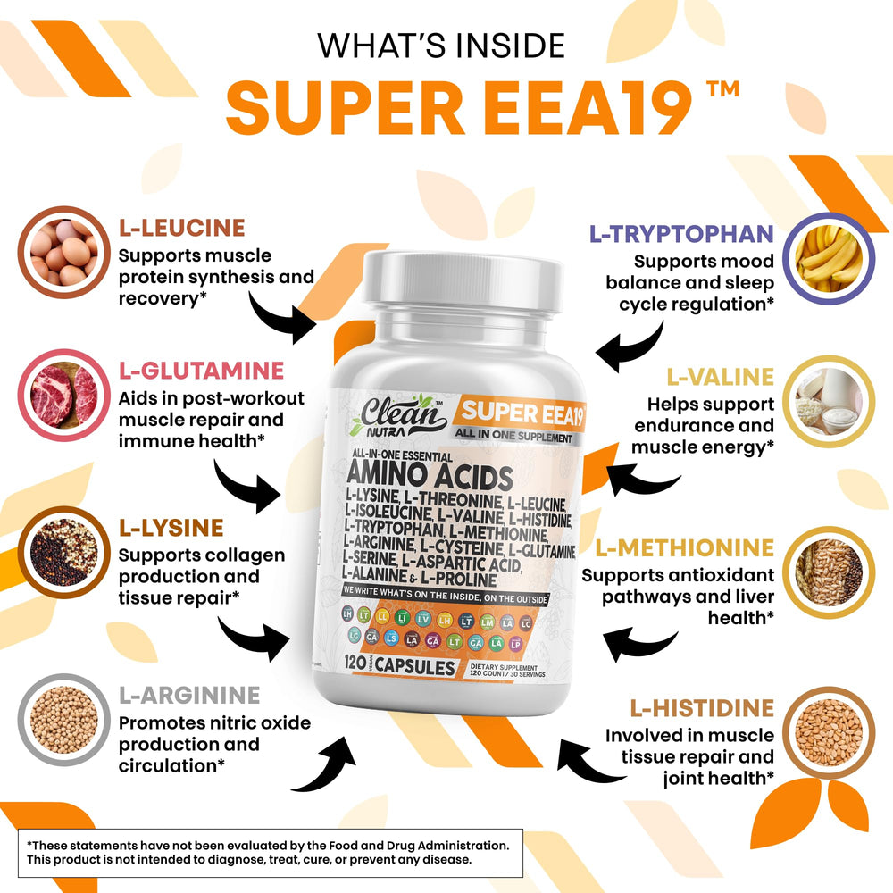 Packaging shot showcasing complete amino acids formula for immune and muscle support