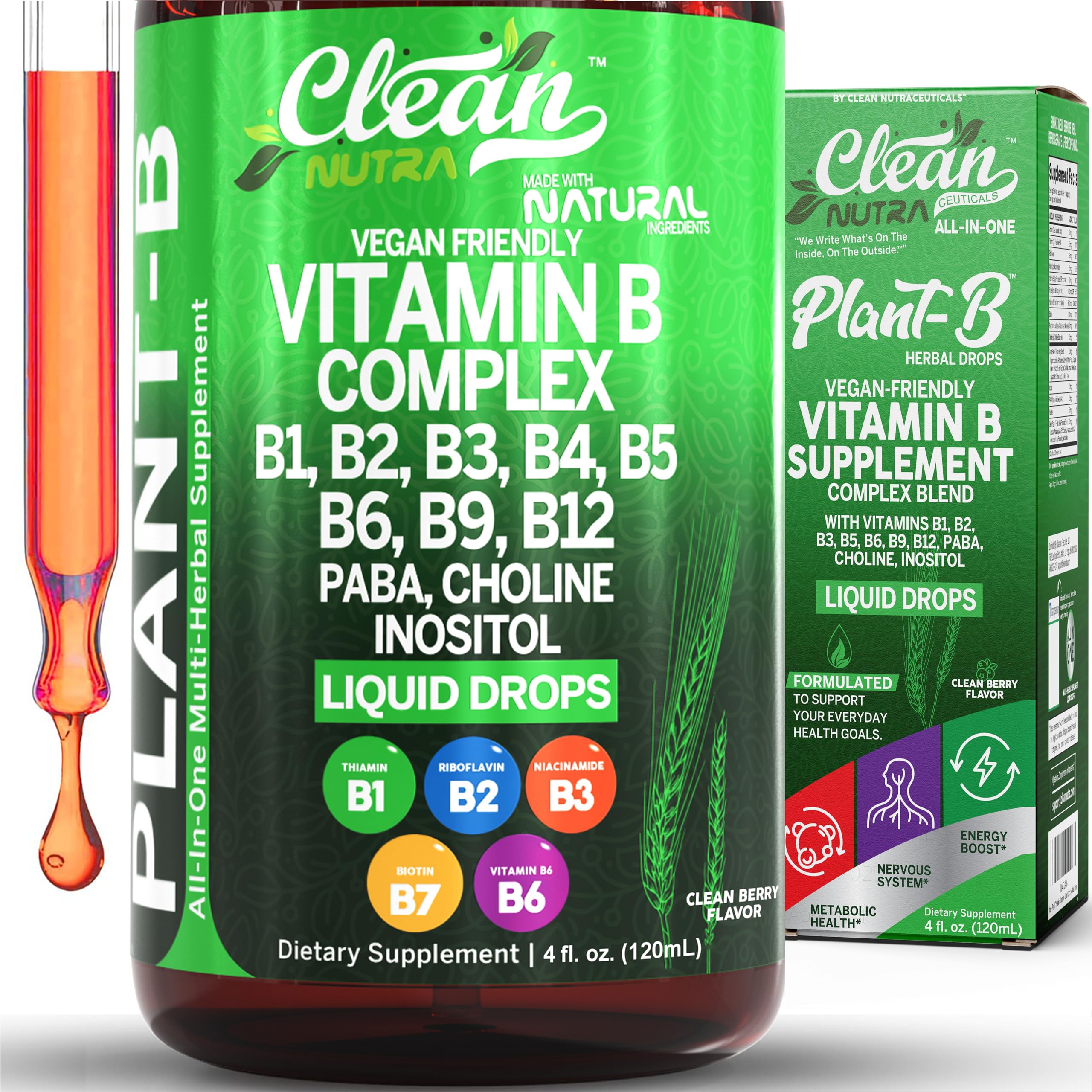 Clean Nutraceuticals bottle front label showing product name and benefits