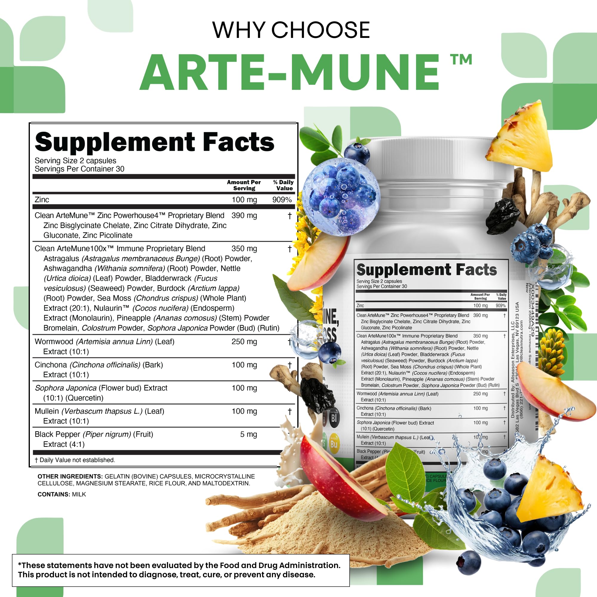 Zinc blend (citrate, gluconate, picolinate, glycinate) capsules