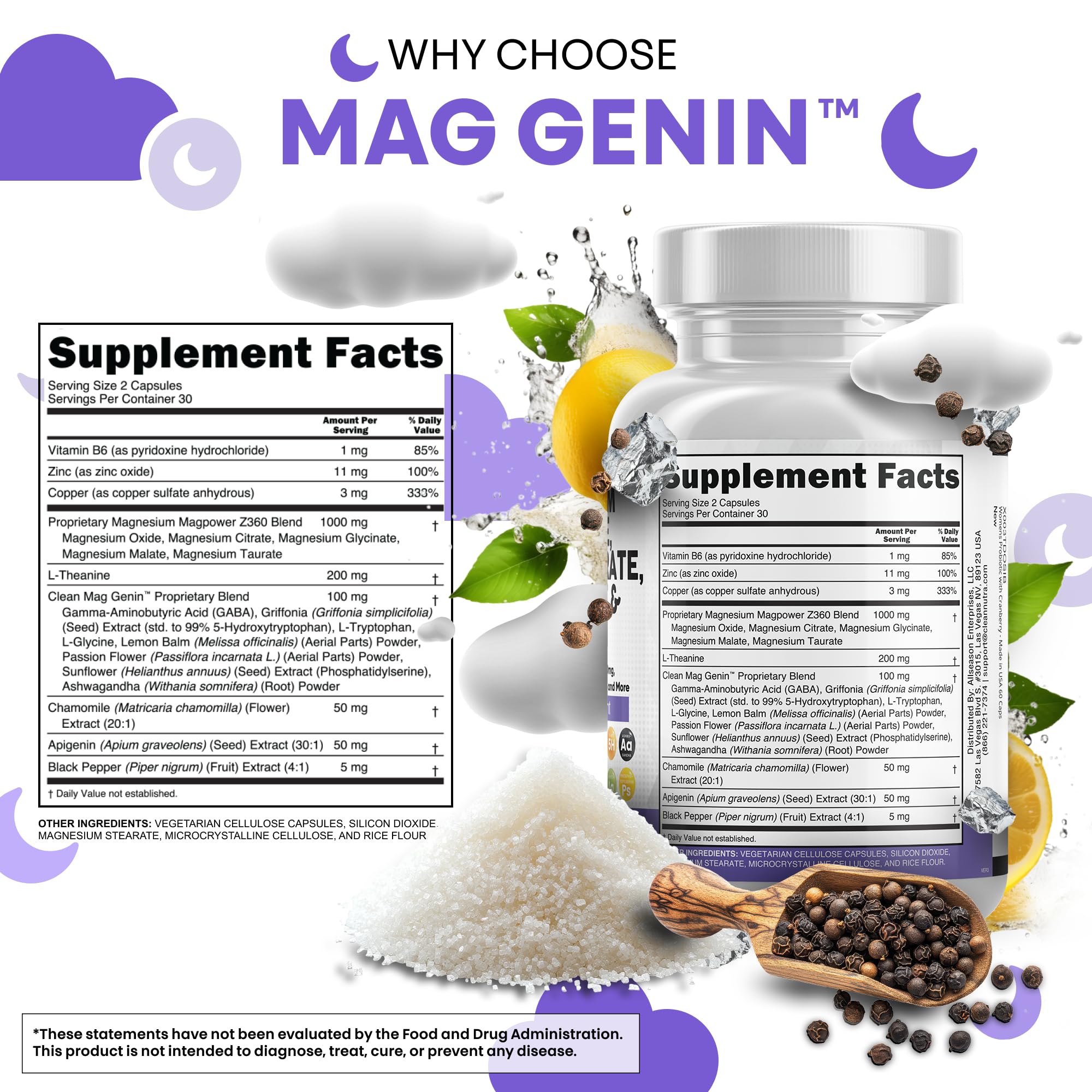 Apigenin 50mg included in Mag Genin