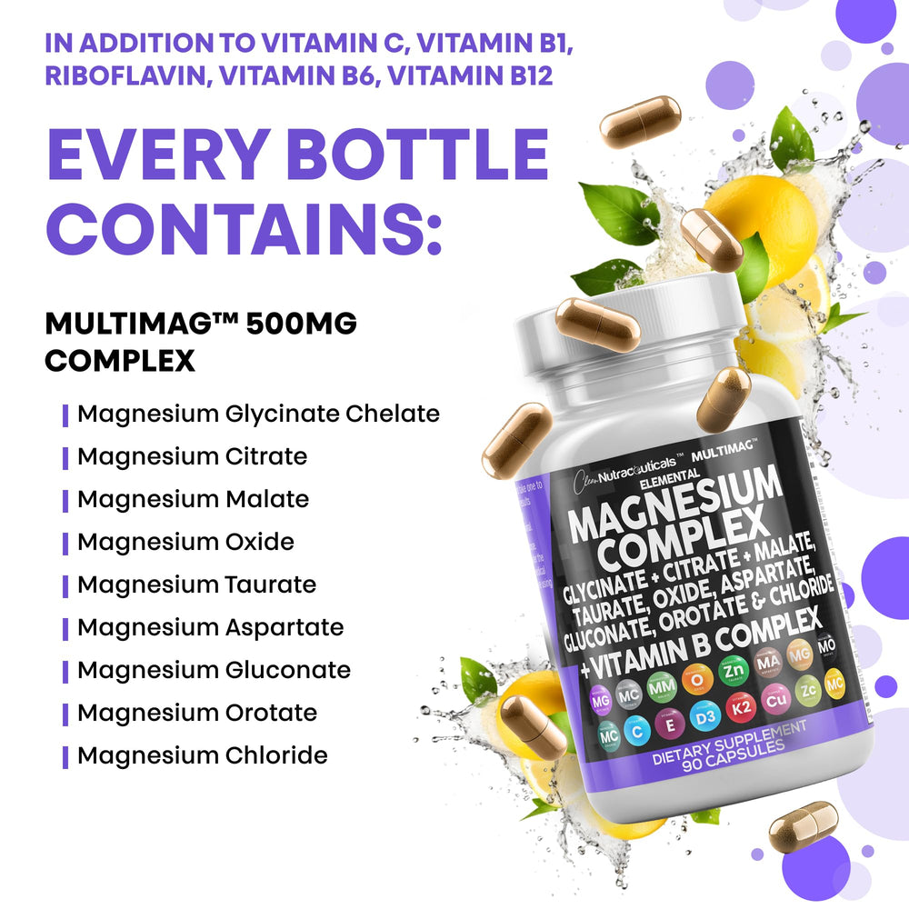 Clean Nutraceuticals MultiMag bottle on desk conveys premium wellness