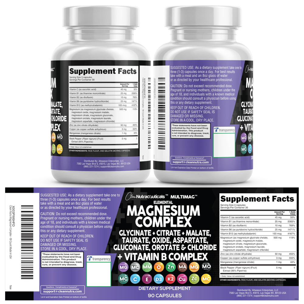 Clean Nutraceuticals MultiMag night-friendly use promotes relaxation routines