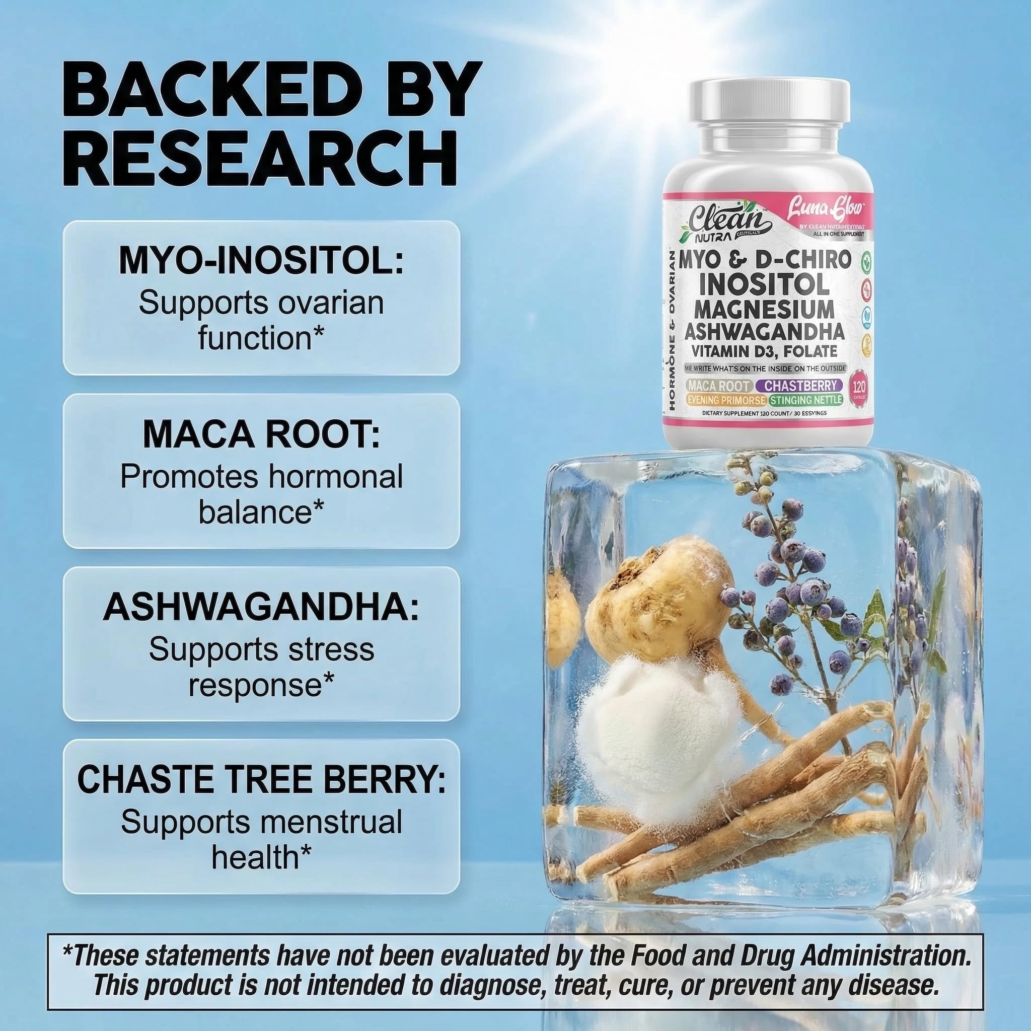 Clean Nutraceuticals powder-detail emphasizing fine texture and ingredient purity