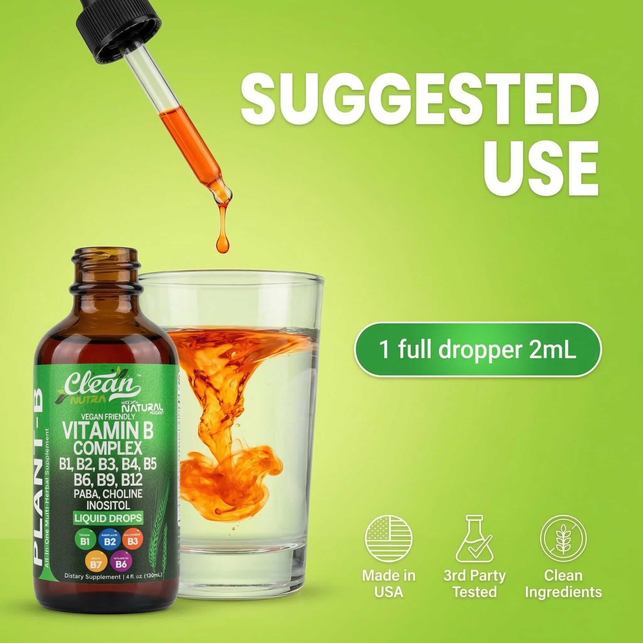 Clean Nutraceuticals serving in glass mixed with water for convenient daily use