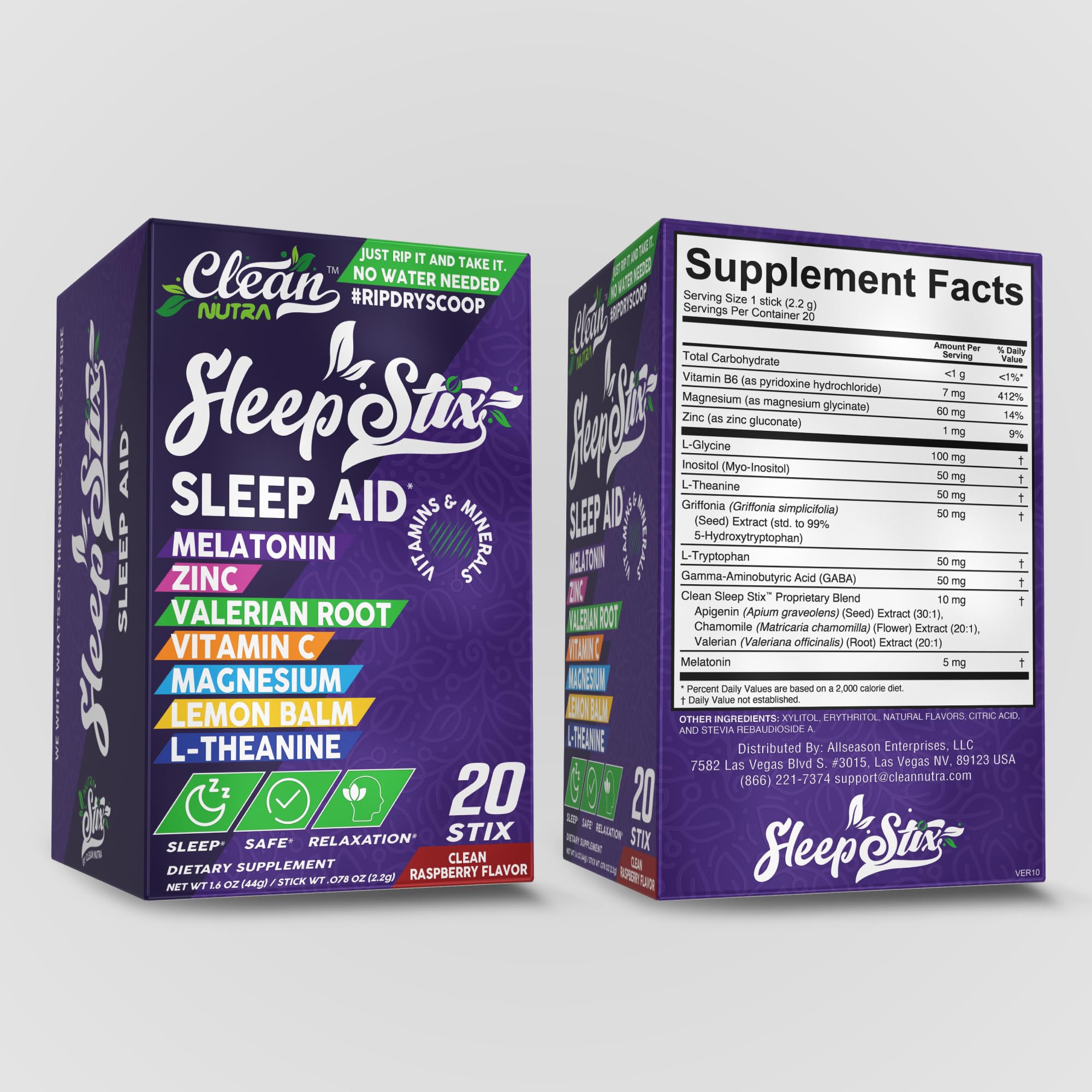 Clean Nutraceuticals pack beside coin showing compact scale for travel