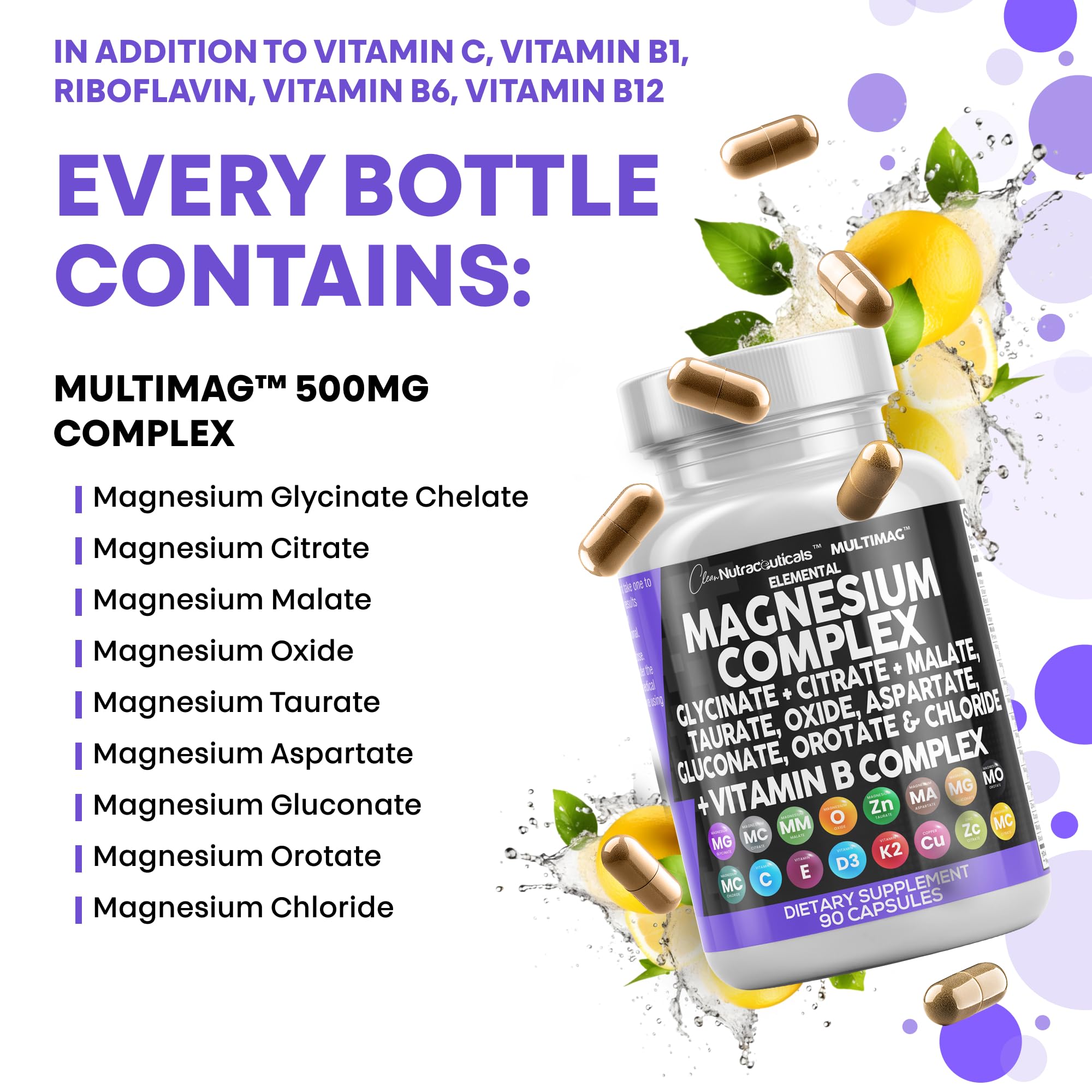 Vitamin B Complex in Clean Nutraceuticals MultiMag