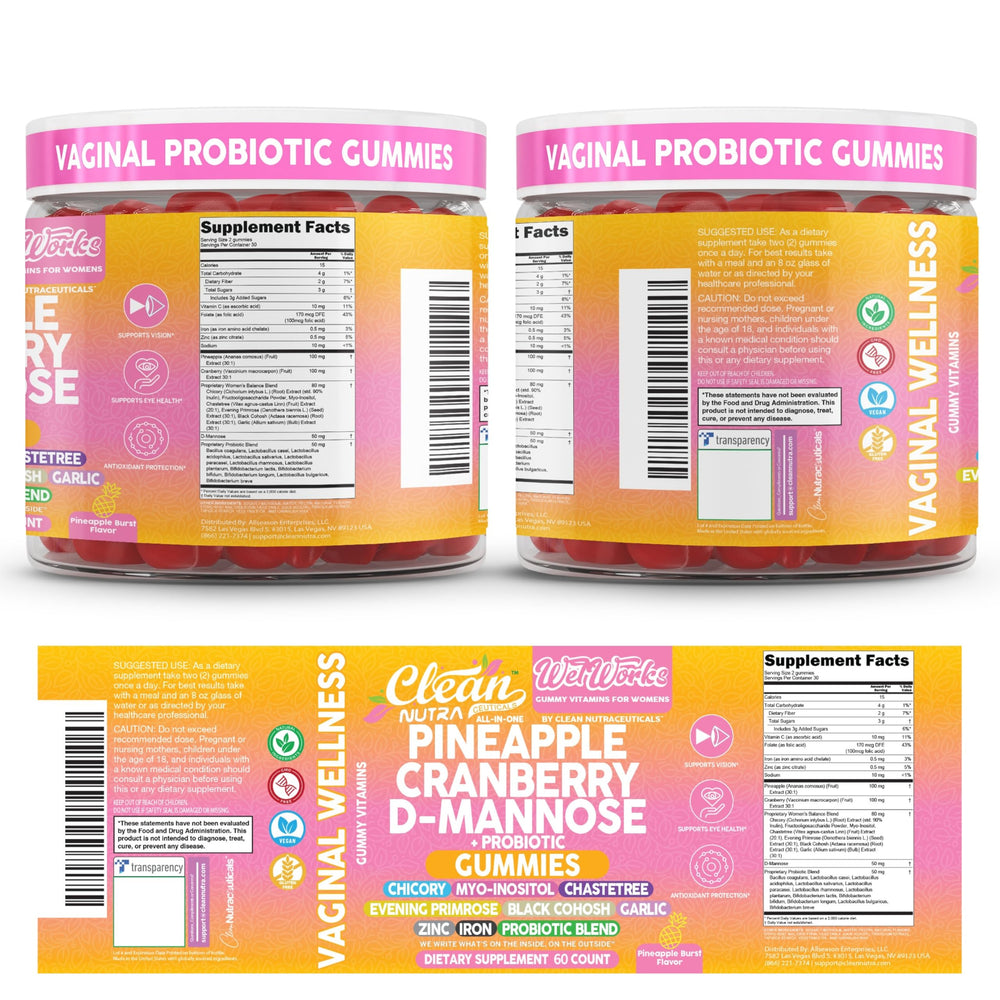 Made in USA and lab‑tested quality seal on the Clean Nutraceuticals Wet Works label for trust