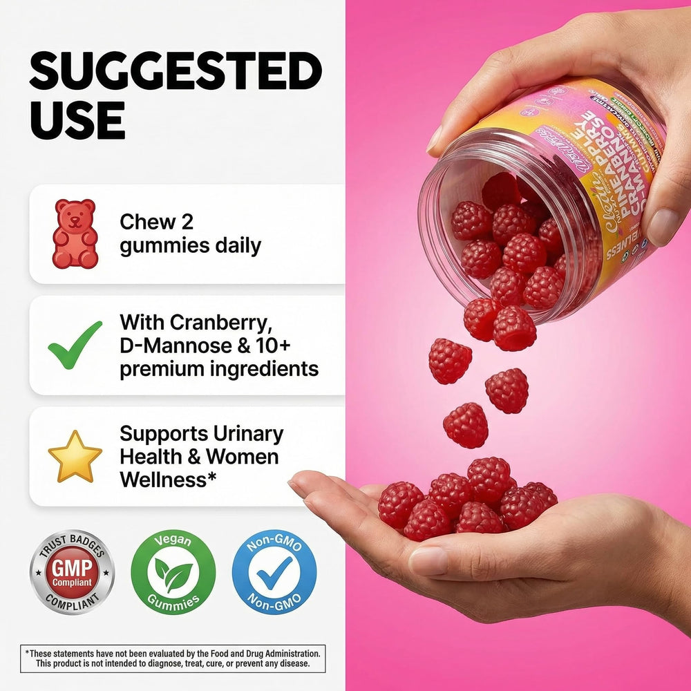 Gummy beside a measuring spoon to show serving size and scale by Clean Nutraceuticals