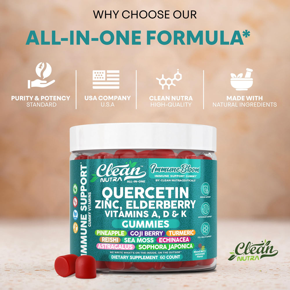 Sea moss imagery emphasizing immunity support