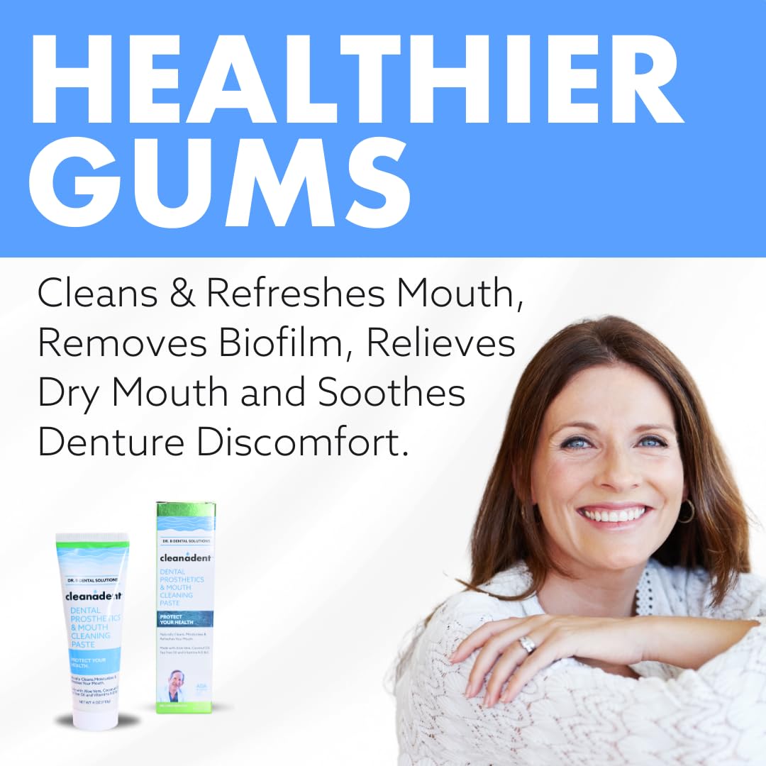 Denture toothpaste removing odors and stains
