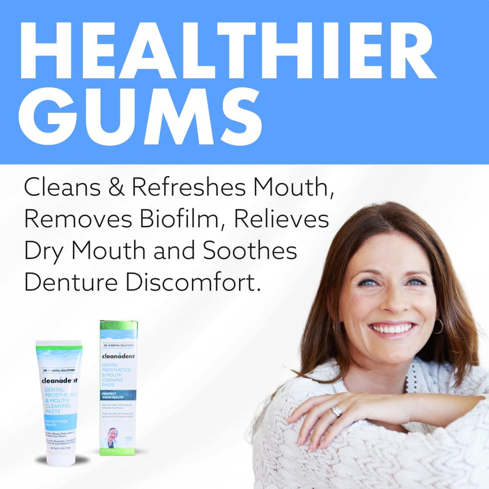 Denture toothpaste removing odors and stains