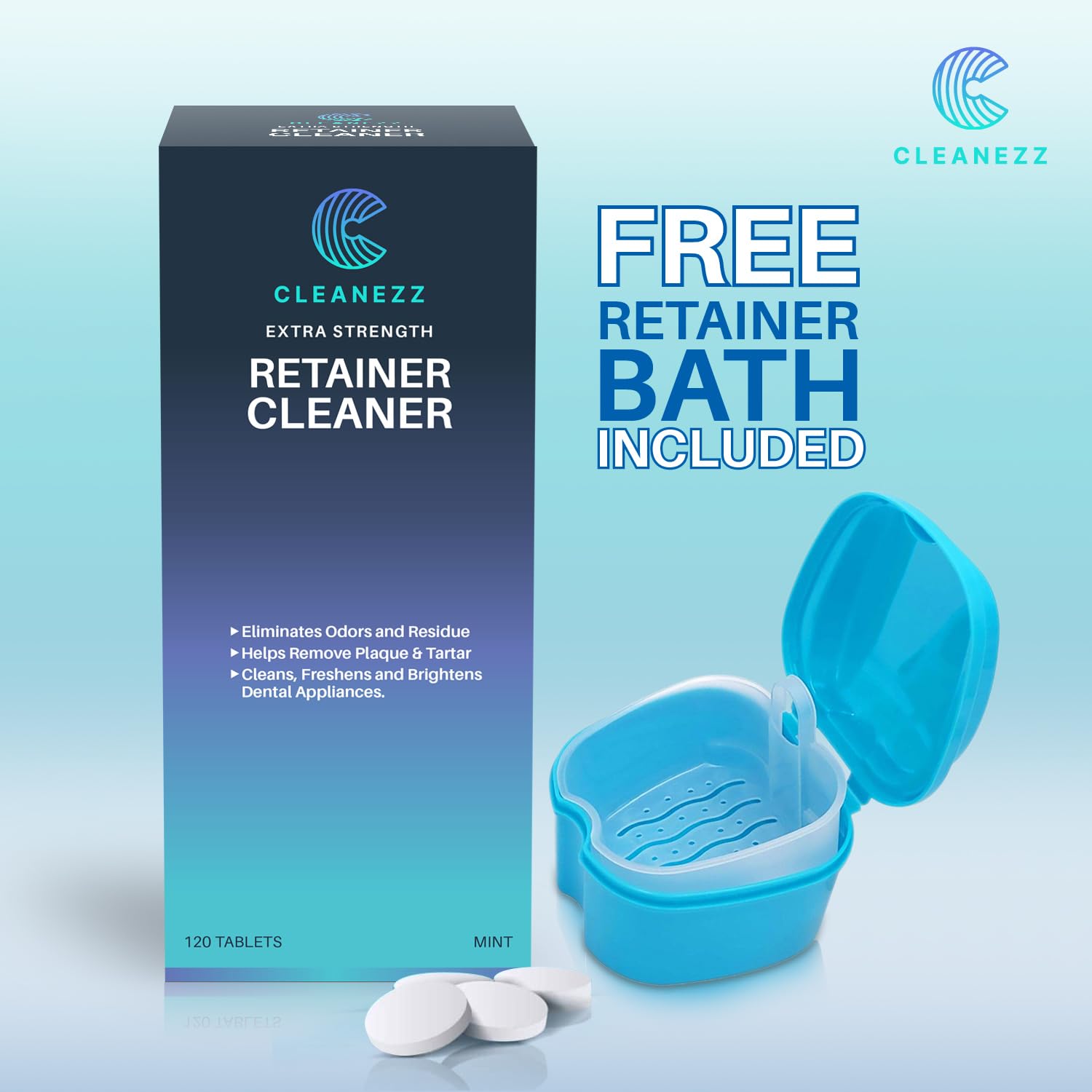 Tablet used to clean water bottles, mugs, and thermoses