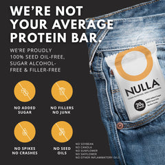 CleanForm Nulla Bar fiber-12g supports fullness and digestion during busy days.