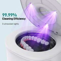 Illustration showing cleaning modes of the device