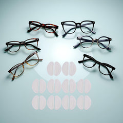 Close-up of soft silicone nose pads for glasses