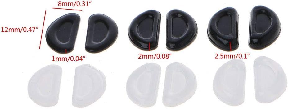 Comfortable wear with anti-slip nose pads on eyeglasses