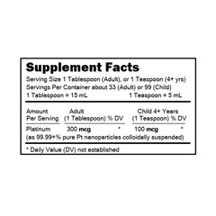 Clear BPA-free plastic bottle for MediPLATINUM