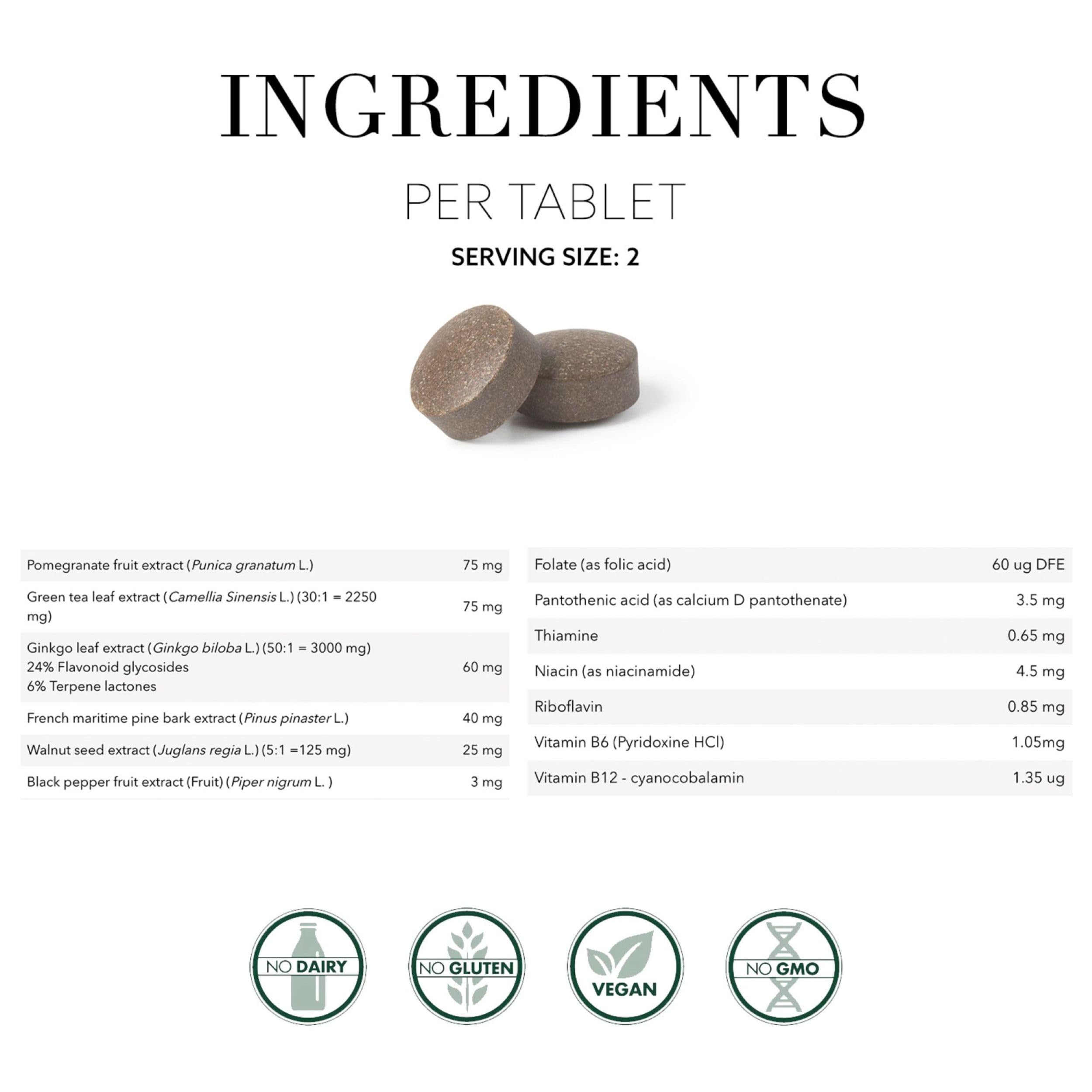 Ingredient: Ginkgo biloba used in Clear Brain tablets