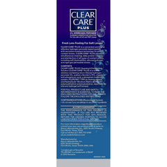 Lenses feel like new after cleansing with Clear Care Plus