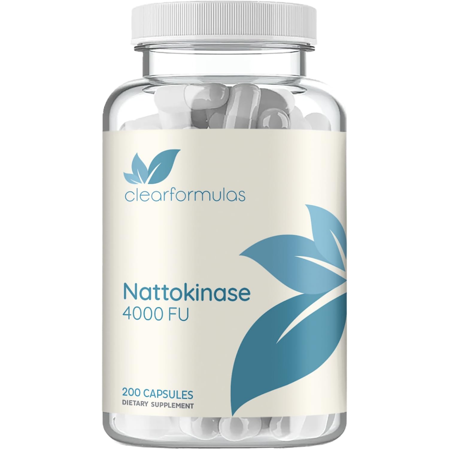 Clear Formulas nattokinase 4000 FU bottle front