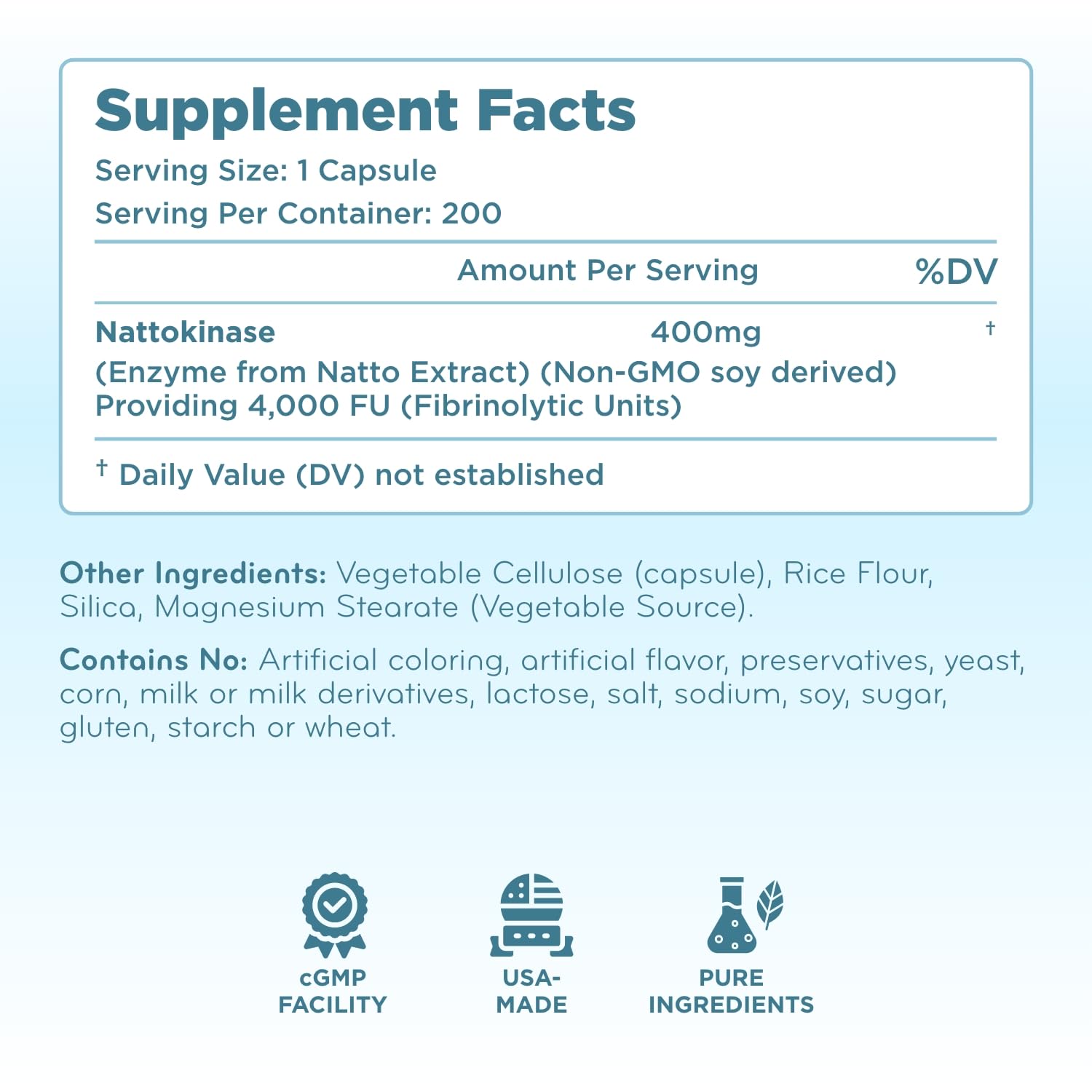Clear Formulas nattokinase product lineup