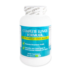 Front view of Clear Lung Proprietary Herbal Detox Blend Formula bottle - 200 capsules