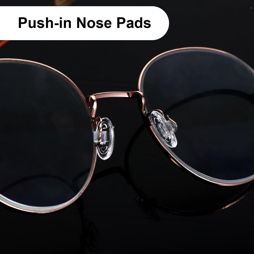 12-pack transparent silicone nose pads compatible with sunglasses and myopia glasses