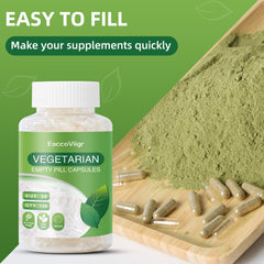 Transparent Size 3 capsules with contents visible