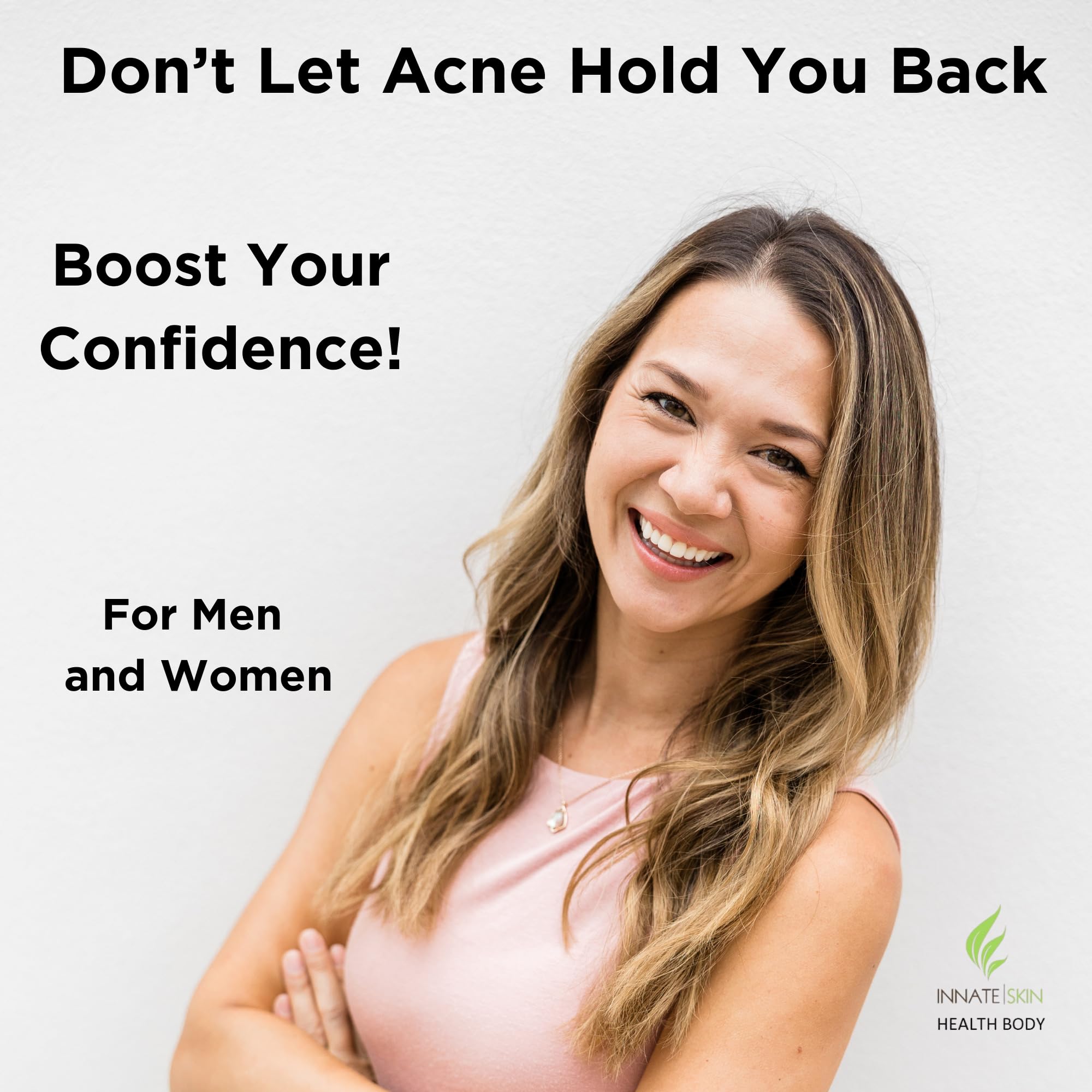 Lifestyle image showing clear skin and health