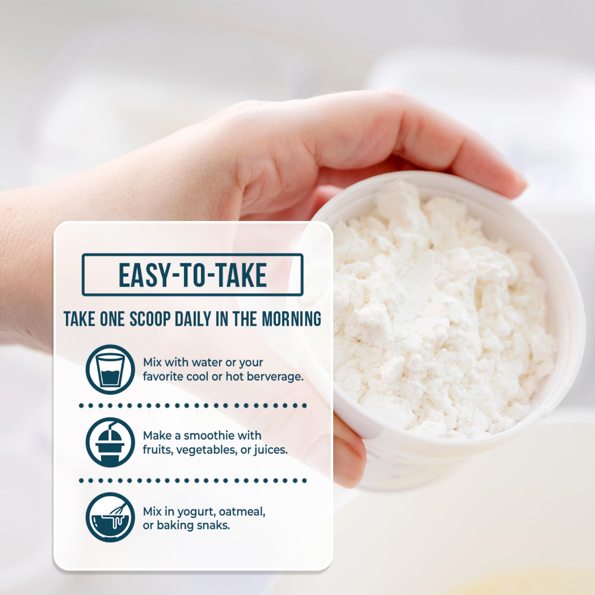 Hair growth and skin health concept with product