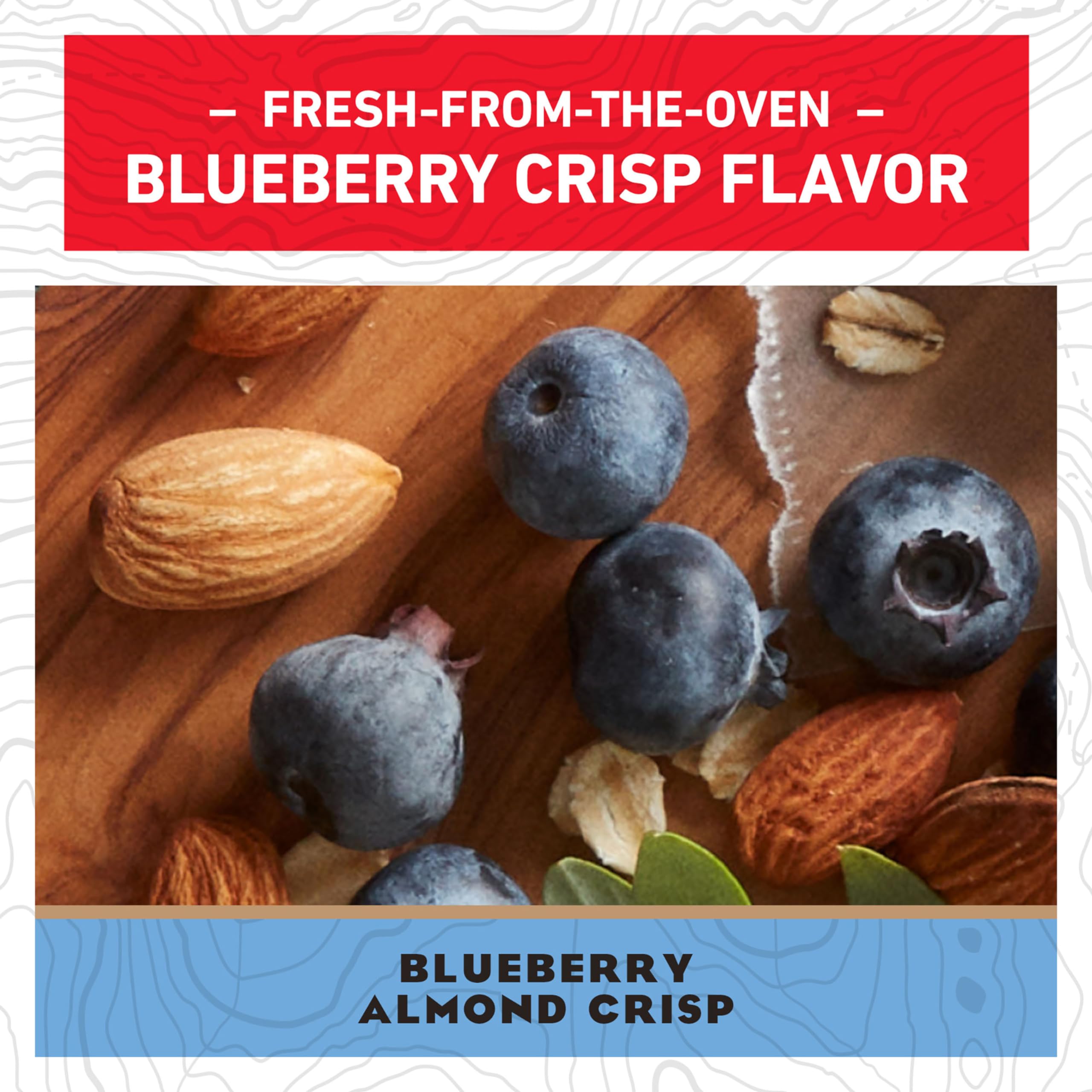 CLIF Bar Blueberry Almond Crisp features almonds and oats for steady pre-exercise fuel.