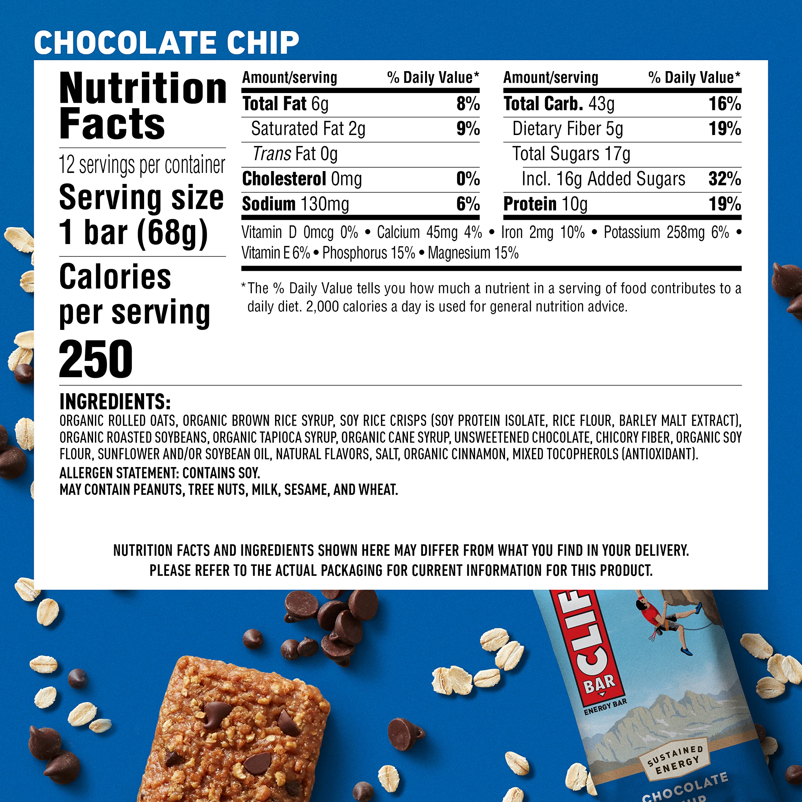 CLIF Bar break-time snack option for mid-activity energy during busy days.