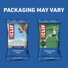CLIF Bar Chocolate Chip on-the-go snack ready for athletes needing sustained energy.