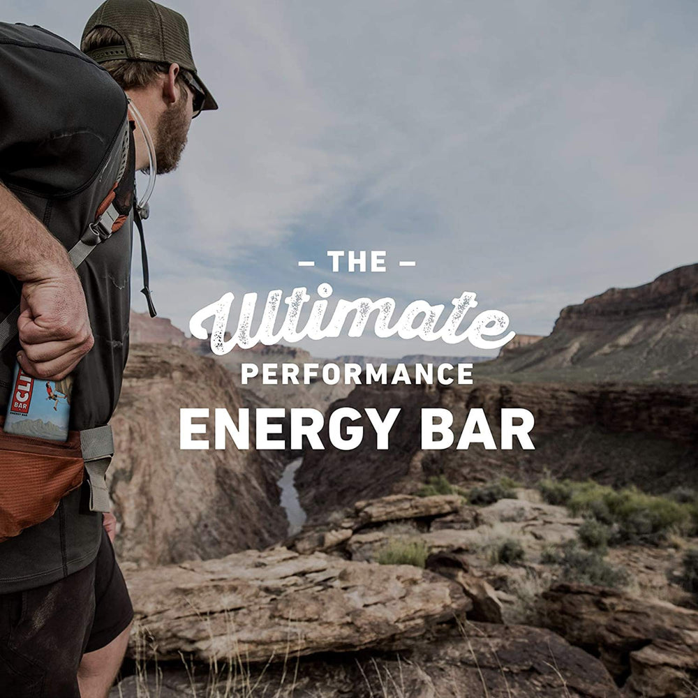 CLIF Bar Chocolate Chip closeup of ingredients promotes clean fueling options.