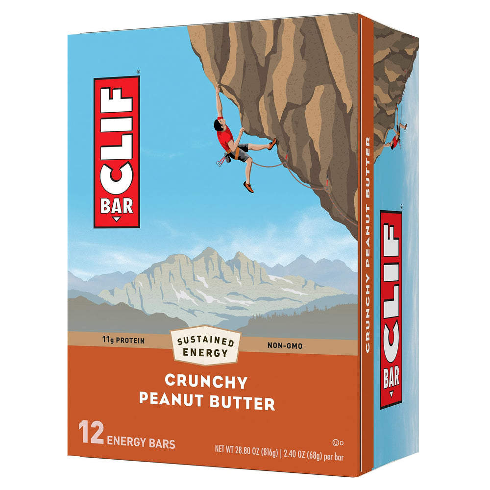 CLIF Bar Crunchy Peanut Butter 12-pack: convenient on-the-go protein snack