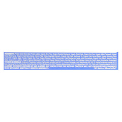 CLIF Bar Luna Bar Blueberry Bliss close-up highlights 70%+ organic ingredients and real blueberries.