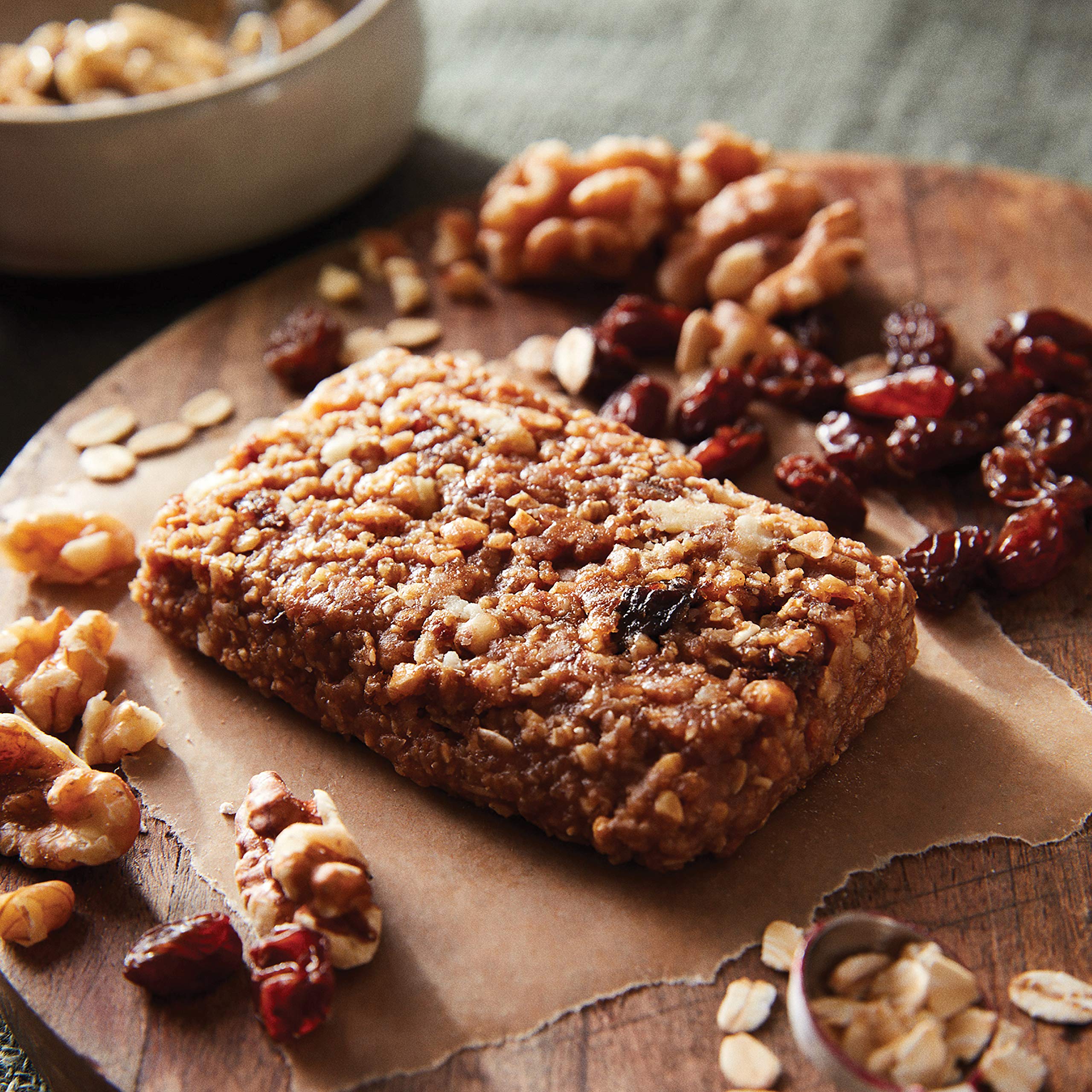 CLIF Bar Oatmeal Raisin Walnut ingredients close-up