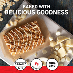 CLIF BAR White Chocolate Macadamia Nut non-GMO plant-based ingredients