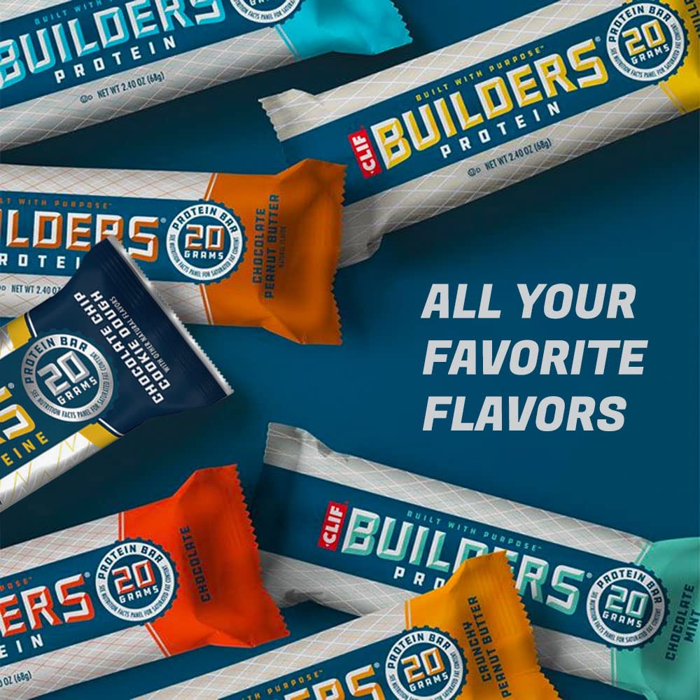 Clif Builder's Protein Bar Variety Pack Chocolate Chip Cookie Dough flavor