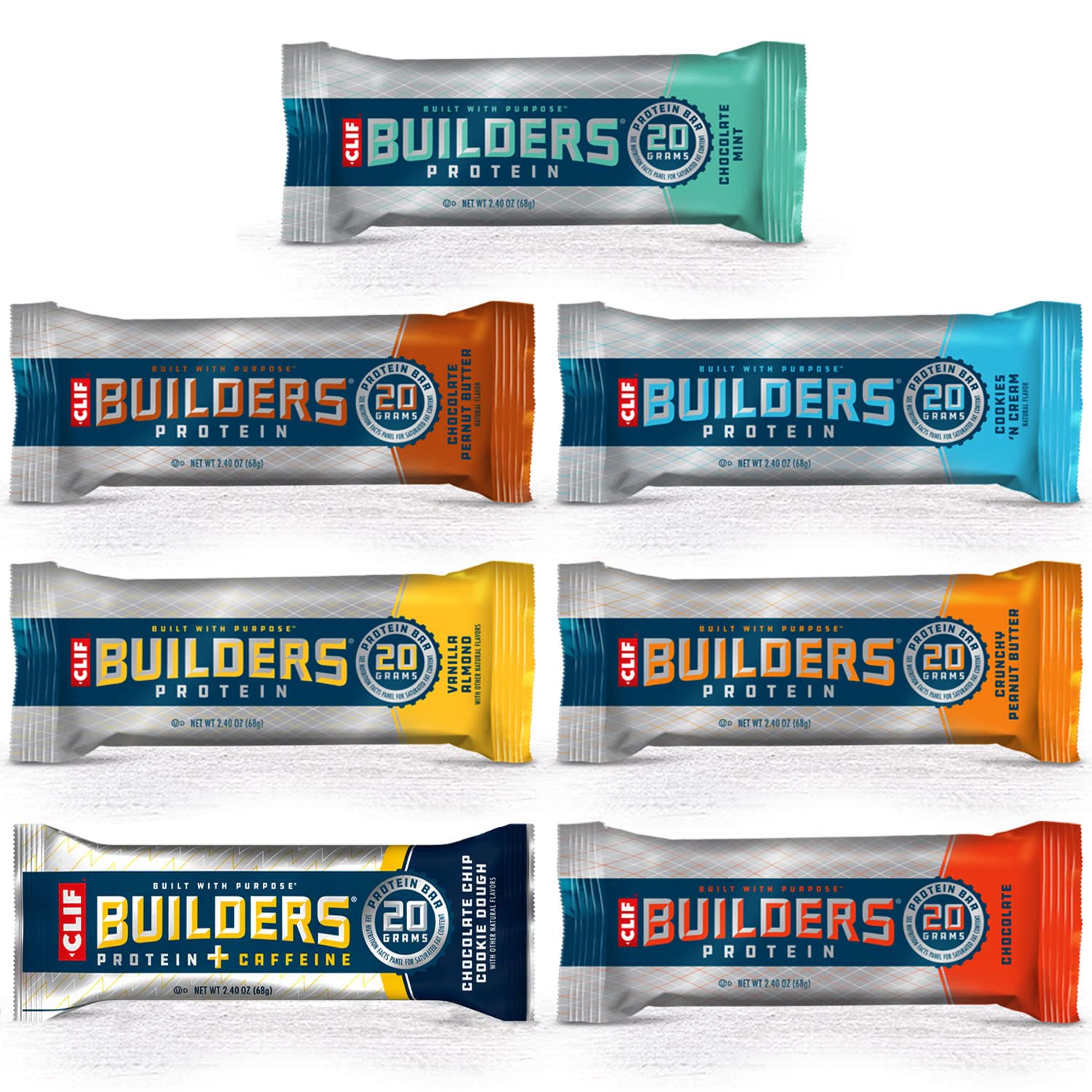 Clif Builder's Protein Bar Variety Pack Chocolate Mint flavor