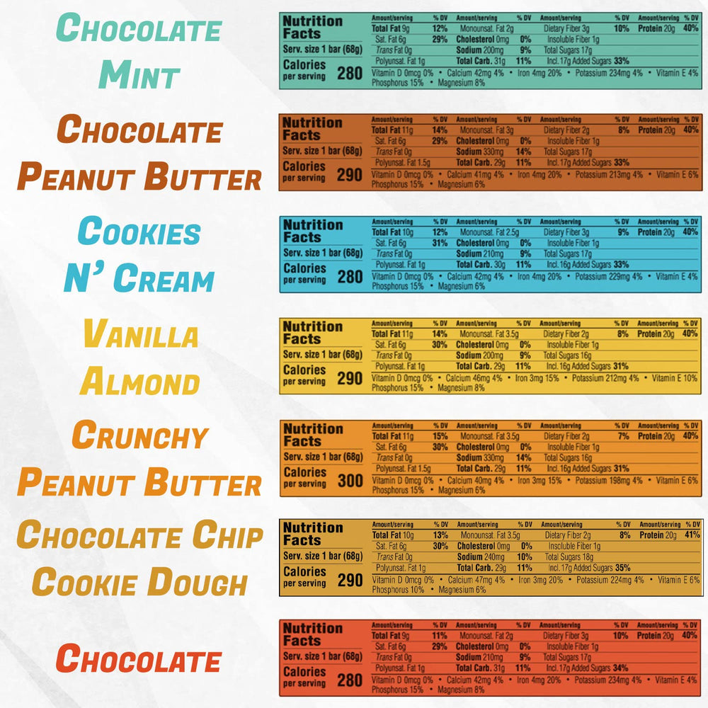 Clif Builder's Protein Bar Variety Pack Chocolate Peanut Butter flavor