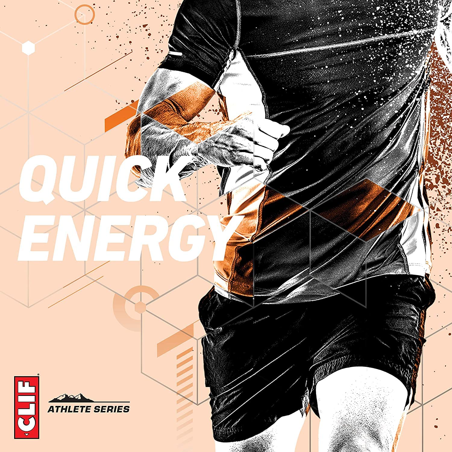 CLIF BLOKS Orange packaging label