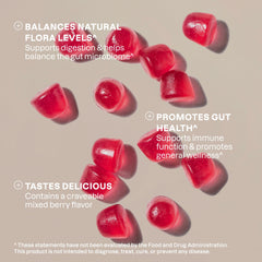 Cliganic sugar-free probiotics gummies bottle