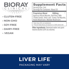 BIORAY Clinical Liver Life bottle label