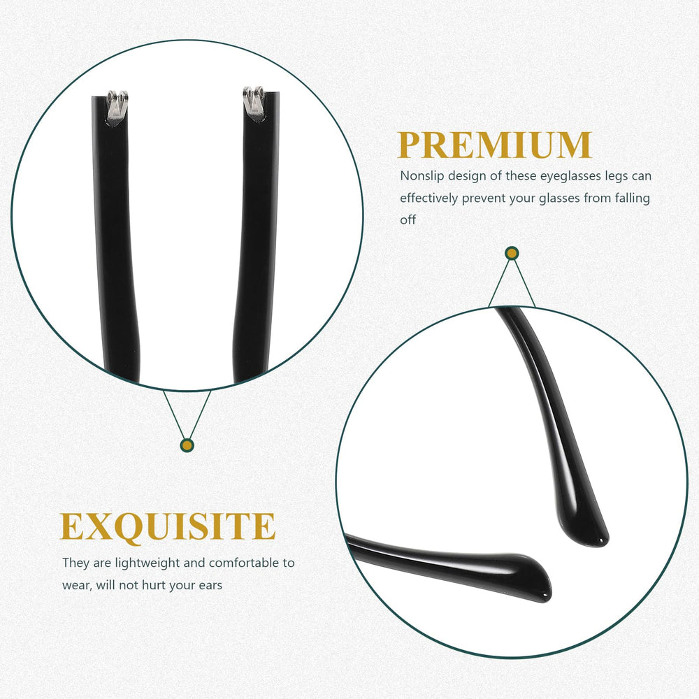 Easy-to-install eyeglass temple replacement