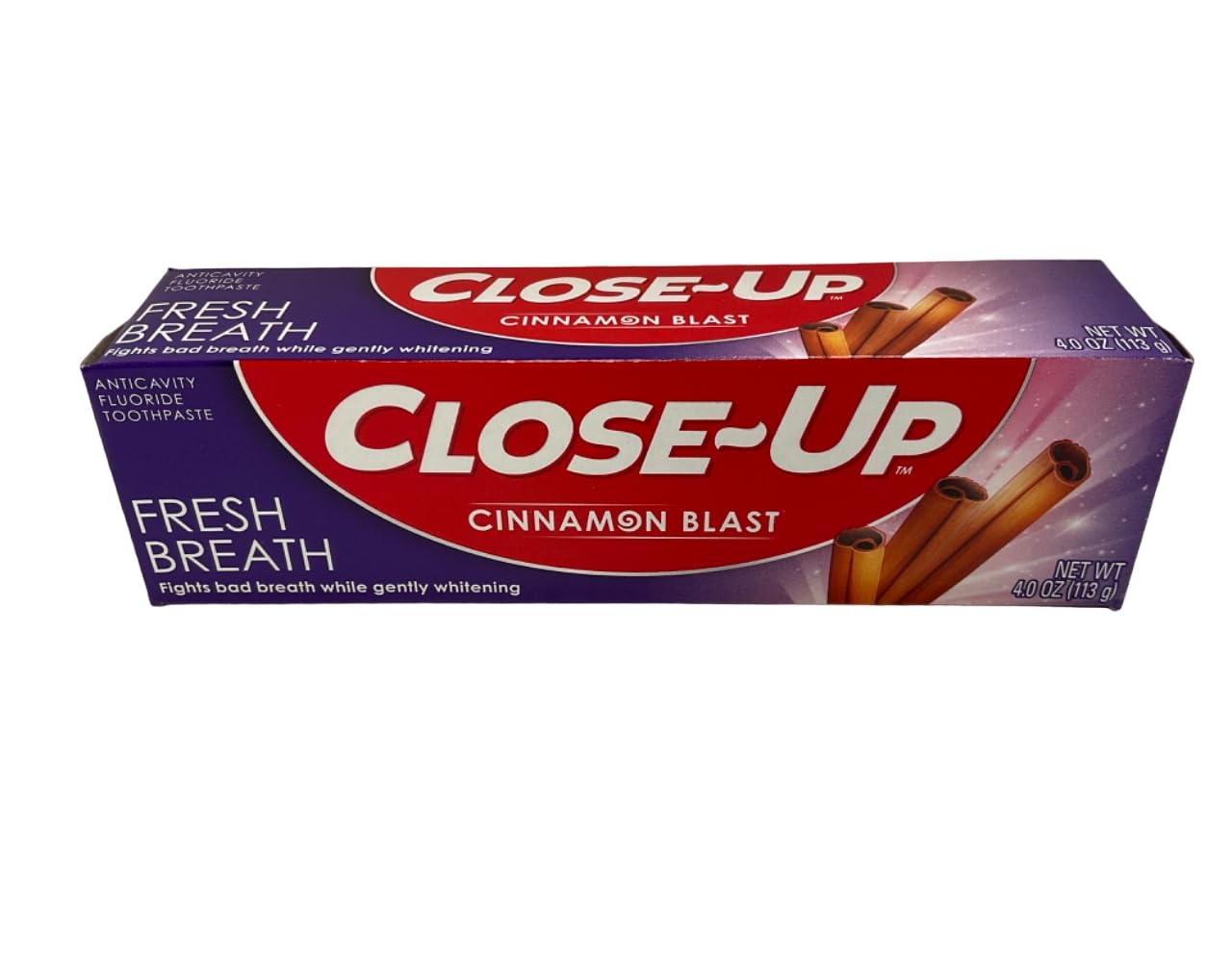 Close Up Anticavity Fluoride Toothpaste Cinnamon Red Gel 4 oz – front view
