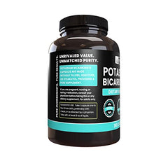 Close-up of potassium bicarbonate capsules