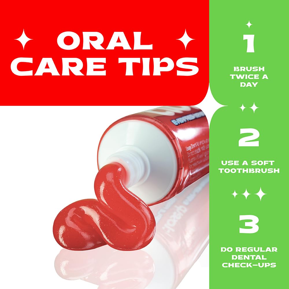 Toothbrush with toothpaste showing foam during brushing